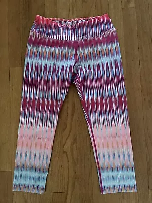 PRANA Cropped Athletic Capri Leggings Multi Color Gym Yoga Womens XS • $8.99