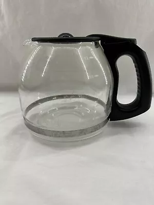 Mr. Coffee 12 Cup Replacement Glass Black Coffee Pot Carafe & Lid • $8.88