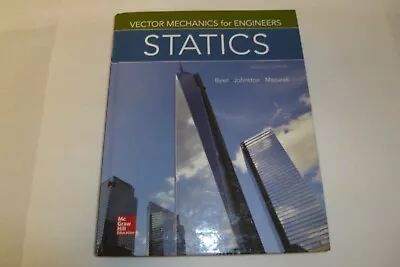 Vector Mechanics For Engineers: Statics By E. Russell Johnston Jr. Ferdinand P. • $22.30