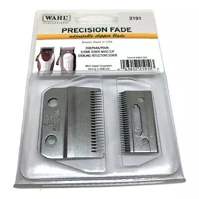 Wahl 2191 Adjustable Precision Fade Clipper Blade & Oil Set Taper - Senior Magic • $47.98