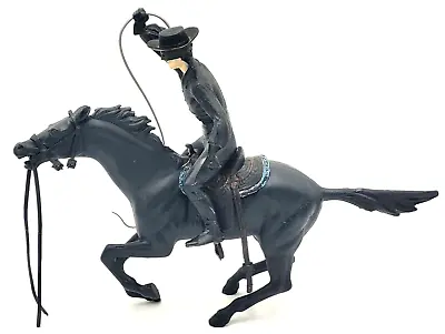 Vintage Walt Disney Marx Toys Zorro And Tornado Figure Rider Horse Plastic Set • $79.95