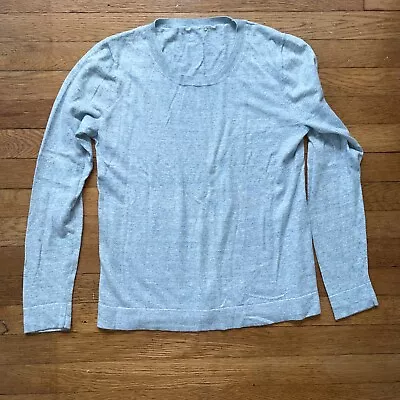 * J. Crew Womens Light Pullover Sweater Top Shirt Small Blue Heather Long Sleeve • $8.50