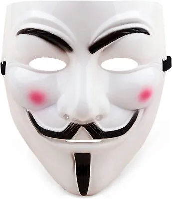 $9.99 • Buy V For Vendetta - Guy Fawkes (Mask) Anonymous Hacker, Halloween, Cosplay, NEW 💻