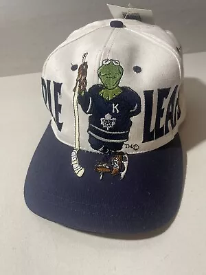 VINTAGE 90s NHL Official Toronto Maple Leafs Hat BNWT Kermit The Frog-RARE • $99.99