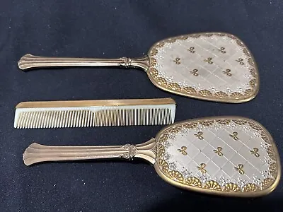 VTG. VANITY SET MIRROR BRUSH COMB 1960's • $24.99