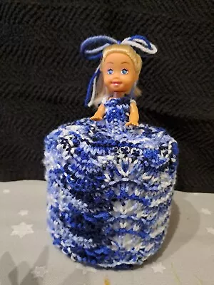 £6 • Buy Retro Toilet Roll Cover Doll Hand Knitted #144