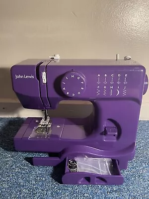 JL Mini Sewing Machine John Lewis Purple - With Original Instructions • £8