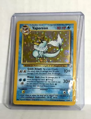 Pokemon Card Vaporeon Jungle 12/64 Holofoil • $12.95