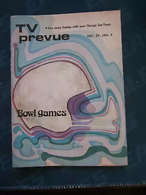 TV Prevue Magazine Regional TV Guide December 1974 Bowl Games Archie Griffin • $14.99