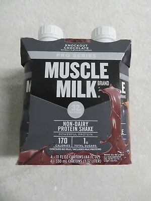 (4) Muscle Milk Pro Series Non-Dairy Protein Shake Chocolate 11 Oz Each @8 • $19.95