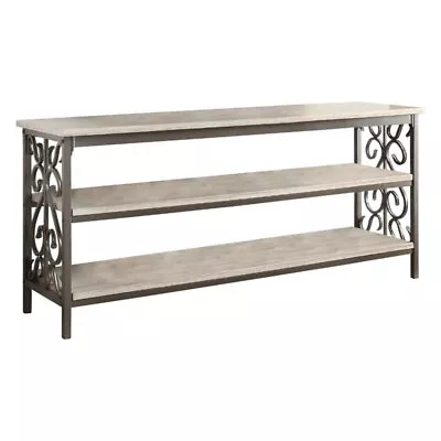 Lexicon Fairhope Faux Marble Top TV Stand In Black • $272.44