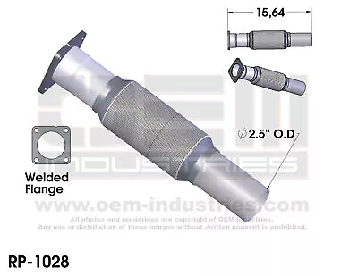 Exhaust Pipe For 2009-2010 Volkswagen Jetta • $134.86