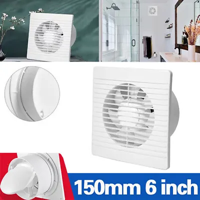 150MM 6 Inch Extractor Fan For Kitchen Bathroom Toilet Indoor White Standard • £14.99