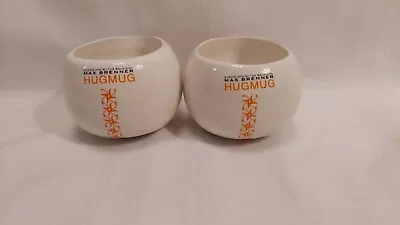 SET OF 2 - MAX BRENNER Handleless  Hug Mugs  (B35) • $9.99