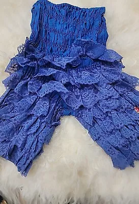  Blue Ruffles Pettipants Square Dance Bloomers VTG  • $10