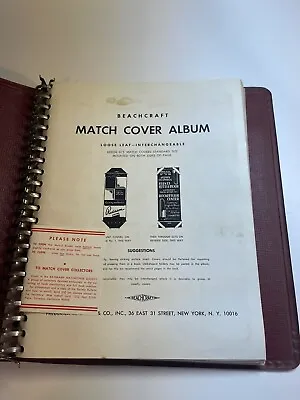 Vtg ~Rare Beachcraft 1950 Lot Of 114 Pcs Match Covers In One Album Holds 675 • $95