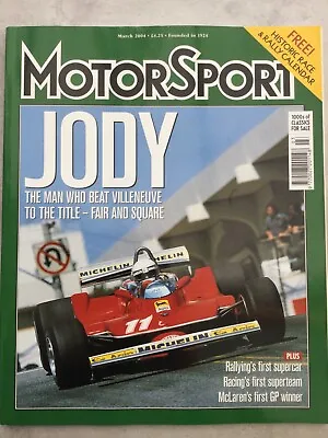 Motorsport Magazine - March 2004 - Jody Scheckter Porsche 904 McLaren M7A • $11.99