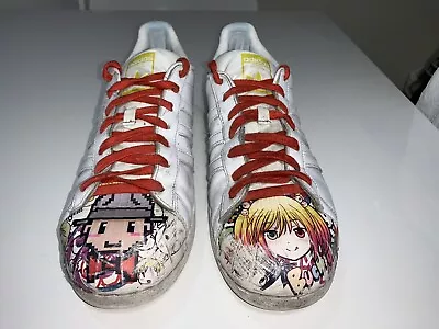 $39 • Buy ADIDAS Superstar Supershell Pharrell Williams White Anime Sneakers 13 #26157