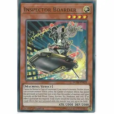 £0.99 • Buy DUDE-EN031 Inspector Boarder | 1st Edition | Ultra Rare YuGiOh Trading Card Game