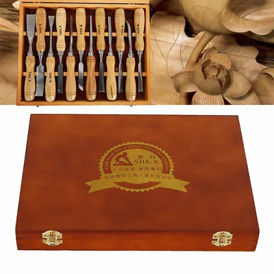 Wood Carving Hand Chisel Tool Set 12pcs Professional Woodworking Gouges Tools US • $32.49