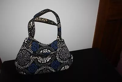 Vera Bradley Emily Satchel In Canterberry Cobalt Pattern Three Compartments Bag • $49.99