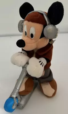 Disney Scooter Riding Mickey Mouse Beanie Stuffed 21cm Tall 8cm Wide • £0.99