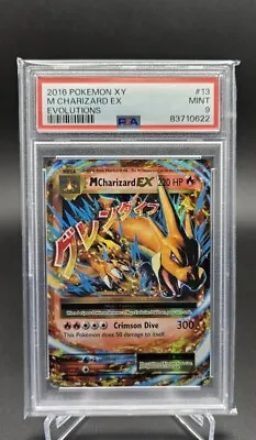 PSA 9 MINT Mega M Charizard EX XY Evolutions Ultra Rare Pokemon Card 13/108 • $49.99