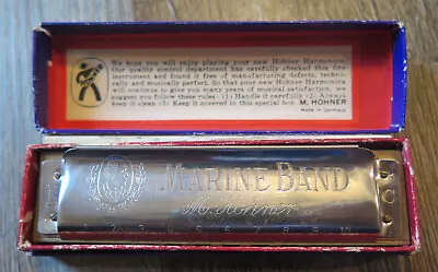 Vintage M. Hohner A440 Marine Band Harmonica Key Of C Made In Germany • $14.95