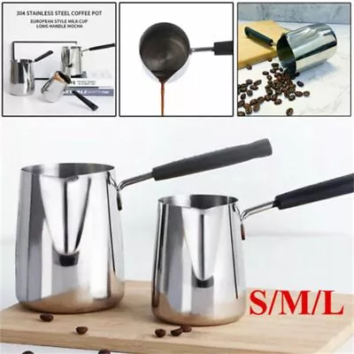 Pot Pouring Candle Pitcher Coffee Cup Steel Making Jug Tool Wax Melting Pot • £7.88