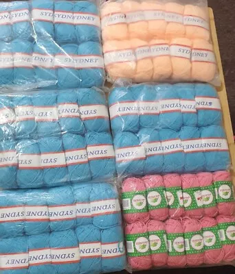  DK Yarn Craft Knitting Crochet Yarn Total Weight 1900grm Multicolour  • £0.99