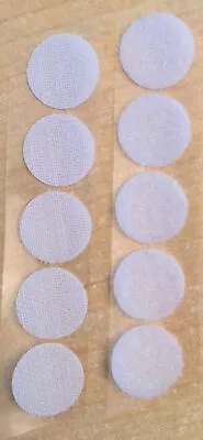 Velcro® Coins Circles Dots - Sticky Back Hook & Loop - 3/4” - White - LOT OF 5 • $5.99