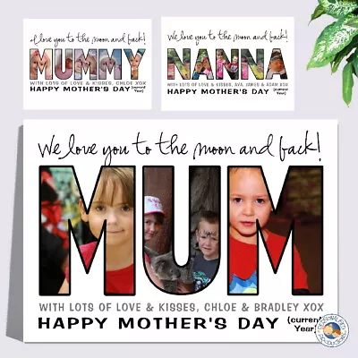 MOTHER'S DAY GIFT PRINT Personalised PHOTO Letters NONNA NANNA GRANDMA OMA MUM • $10