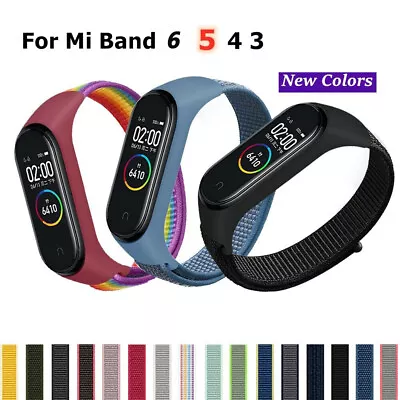 For Xiaomi Mi Band 3/4/5/6 Nylon Smart Watch Strap Bracelet Sports Wristband • $12.99