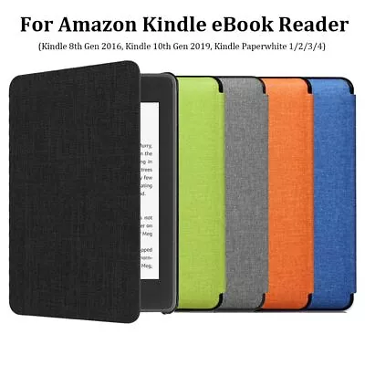 Protective Shell Smart Case Leather For Kindle 8/10th Gen Paperwhite 1/2/3/4 • $16.36