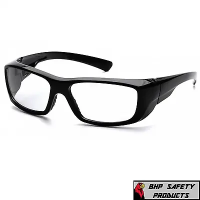 Pyramex Emerge Black Clear Lens Safety Glasses Motorcycle Sb7910drx Z87+ (1 Pr) • $9.20