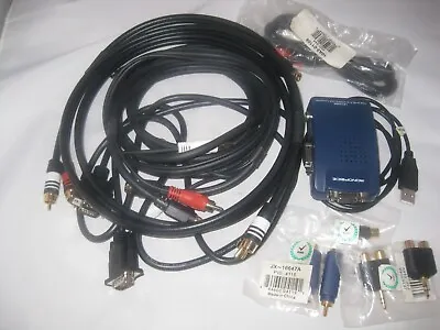 Monoprice VGA To RCA/S-VIDEO/VGA Converter LKV-2000 With Cables And Converters • $7.50