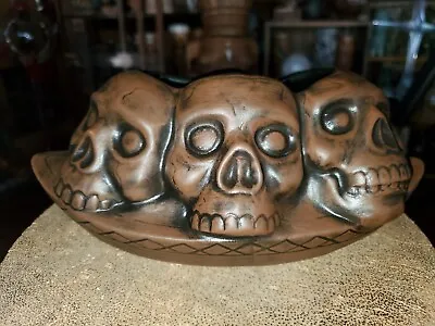 Tiki Mug Munktiki Skull Canoe Brown Brand New In Box • $39