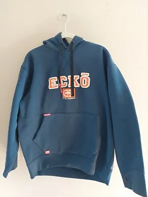 Vintage Y2k Ecko Unltd Graphic Skate Hoodie Sweatshirt Blue L • $21