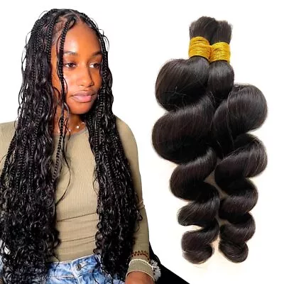 Micro Braids Extension Hair Bulk Hair For Braiding Human Hair No Weft Loose W... • $146.38