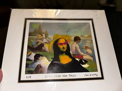 Nelson De La Nuez - MONA WITH THE BOYS Signed Print Pop Art • $102