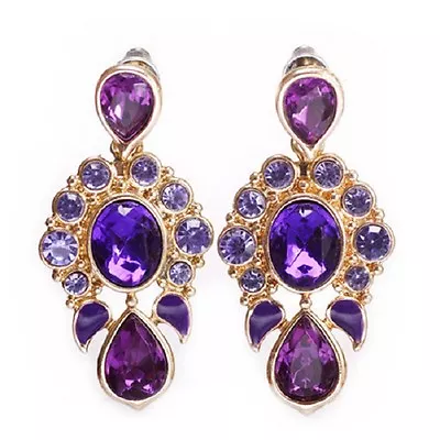 Sweet Looking Crystal Chandelier Stud Earrings Multiple Colours • £3.49