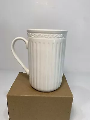 Mikasa ITALIAN COUNTRYSIDE DD900 Coffee Mug Tea Cup Cream Scroll Ribbed 4.6” • $18.99