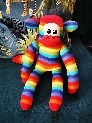 £10 • Buy Rainbow Sock Monkey Toy