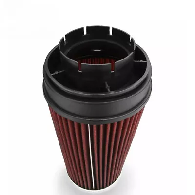 4'' 102mm Long High Flow Inlet Cone Dry Filter Cold Air Intake Replacement Red • $35.69