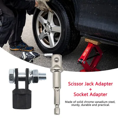 For Impact Wrench Lifting Equipment Car Repair Scissor Jack Adapter Drive Socket • £10.07