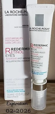 La Roche-Posay Redermic R Eyes Deep Wrinkles Photoaging Dark Circles New In Box • $25.79