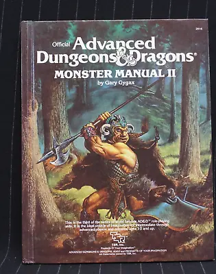 Dungeons & Dragons Players Handbook Monster Manual Ll Advanced D&D Gary Gygax HC • $42.99