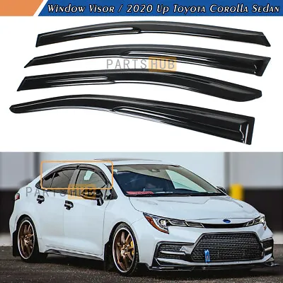 For 2020-2024 Toyota Corolla Sedan JDM Mugen Style Window Visors Rain Guards • $31.99