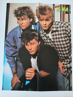 A-HA / DIRE STRAITS Poster From TOPP Magazine Norway 1980's. MORTEN HARKET. • $10