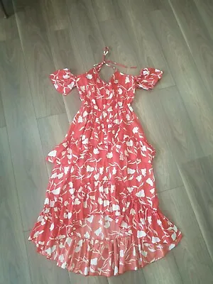 £20 • Buy ASOS  Ruffle Tiered Dress Dipped Hem UK 14